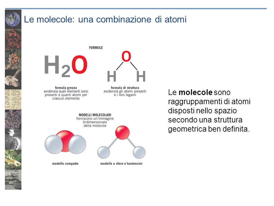Le molecole: una combinazione di atomi