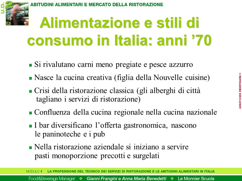 Alimentazione e stili di consumo in Italia: anni ’70