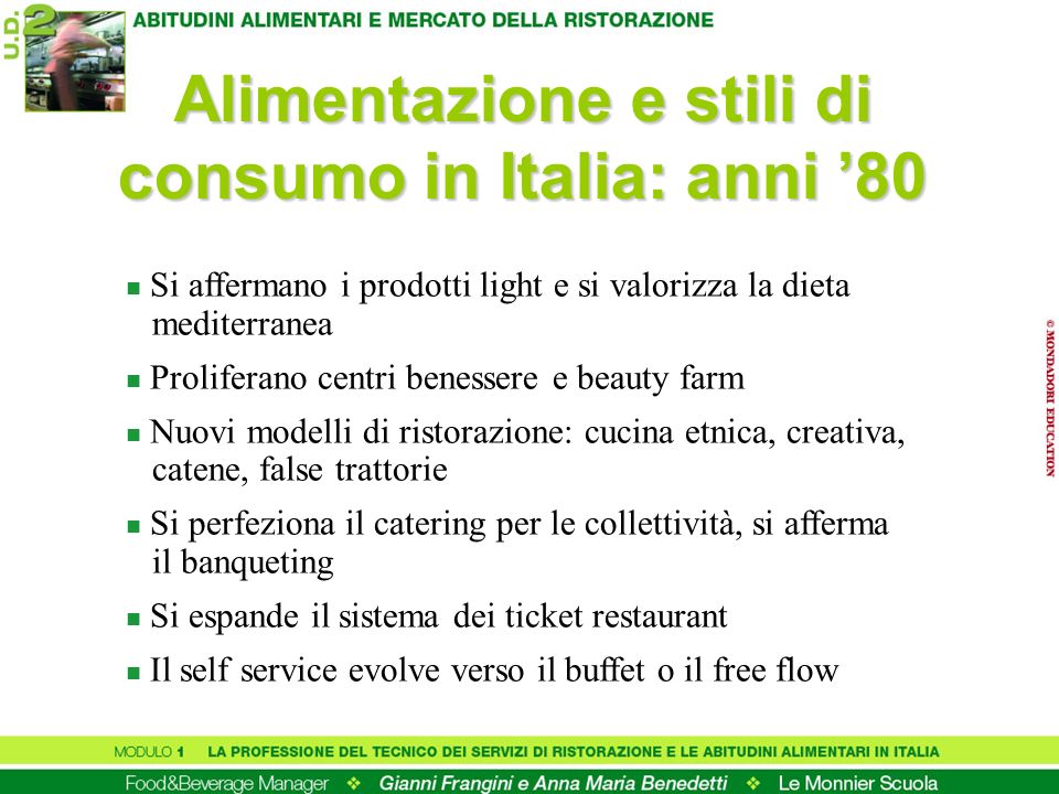 Alimentazione e stili di consumo in Italia: anni ’80