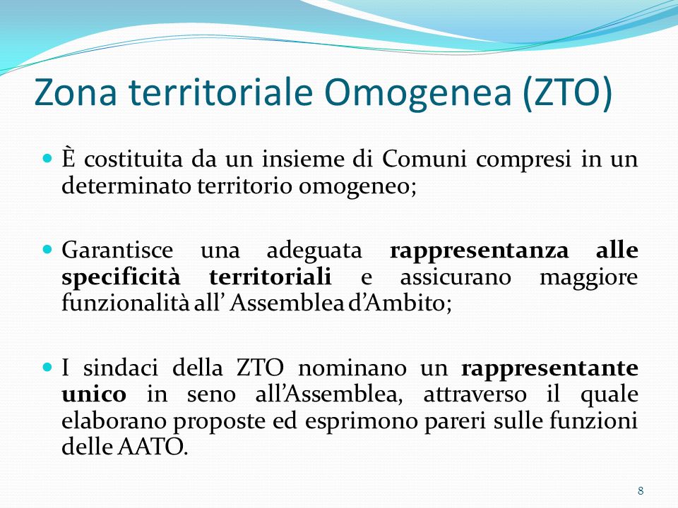 Zona territoriale Omogenea (ZTO)