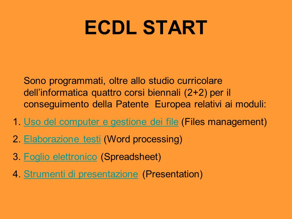ECDL START