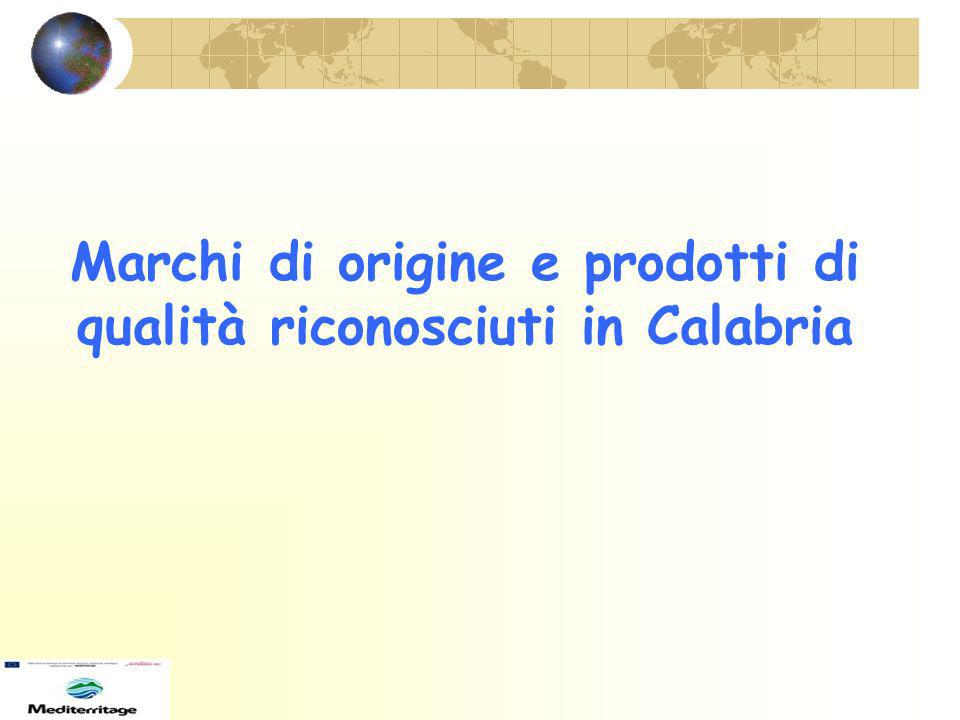 Marchi di origine e prodotti di qualità riconosciuti in Calabria