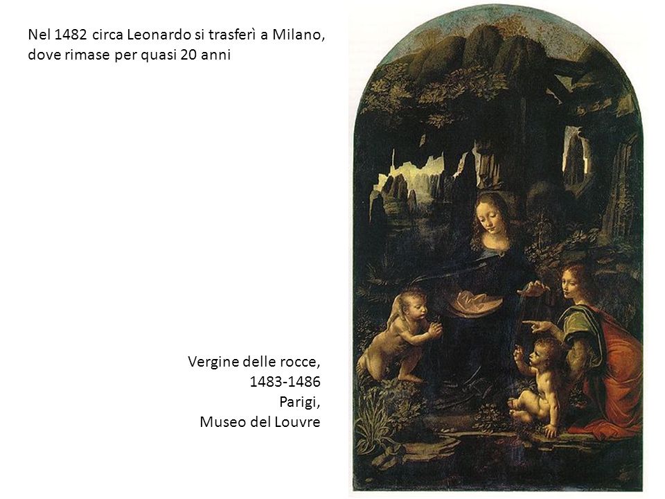 Nel 1482 circa Leonardo si trasferì a Milano, dove rimase per quasi 20 anni