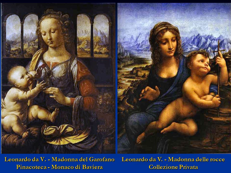 Leonardo da V. - Madonna del Garofano Pinacoteca - Monaco di Baviera