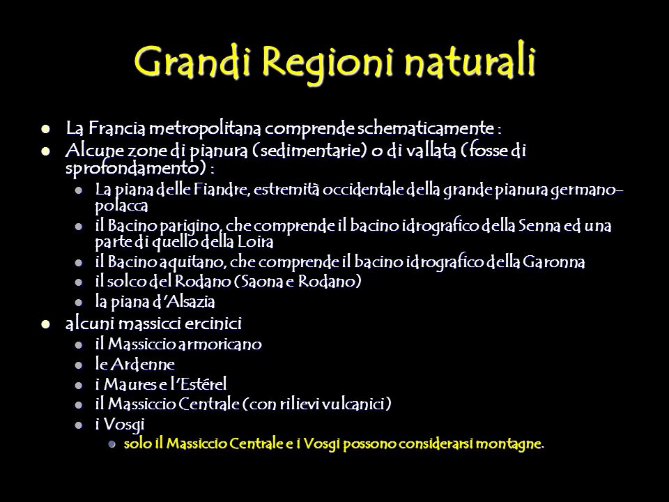 Grandi Regioni naturali