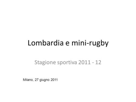 Lombardia e mini-rugby