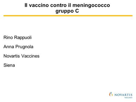 Il vaccino contro il meningococco gruppo C