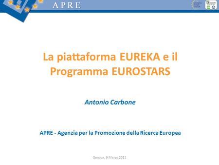 La piattaforma EUREKA e il Programma EUROSTARS