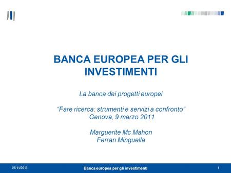 Banca europea per gli investimenti