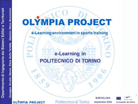 e-Learning environment in sports training