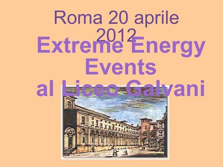 Extreme Energy Events al Liceo Galvani
