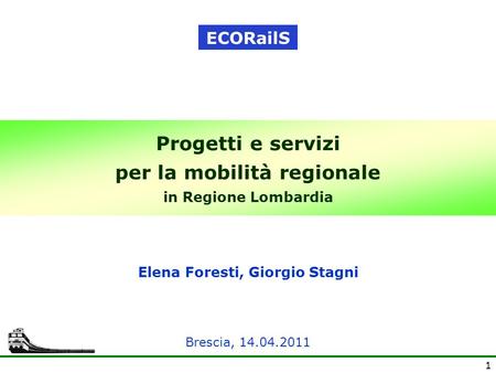 Progetti e servizi per la mobilità regionale in Regione Lombardia