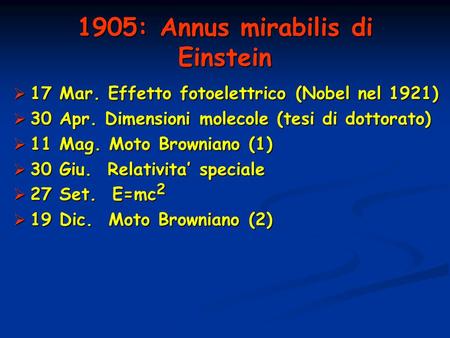 1905: Annus mirabilis di Einstein