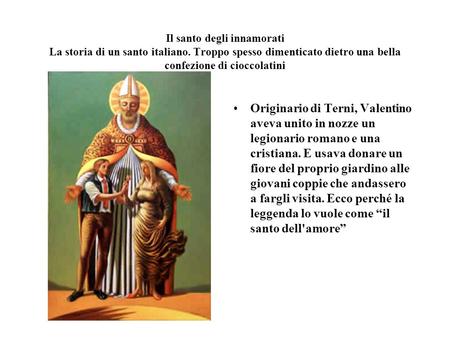 Il santo degli innamorati La storia di un santo italiano