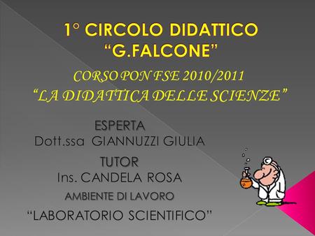 1° CIRCOLO DIDATTICO “G.FALCONE”