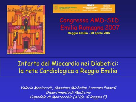 Congresso AMD-SID Emilia Romagna 2007 Reggio Emilia - 20 aprile 2007