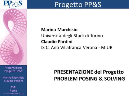 Progetto PP&S PROBLEM POSING & SOLVING