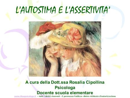 A cura della Dott.ssa Rosalia Cipollina Docente scuola elementare
