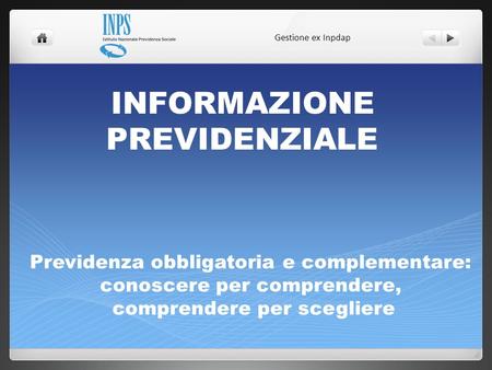 INFORMAZIONE PREVIDENZIALE