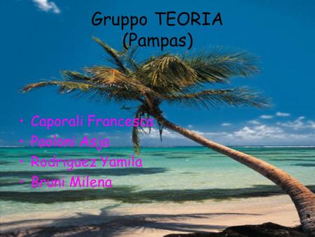 Gruppo TEORIA (Pampas)