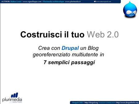 Crea con Drupal un Blog georeferenziato multiutente in