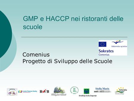 GMP e HACCP nei ristoranti delle scuole