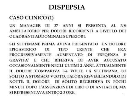 DISPEPSIA CASO CLINICO (1)