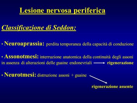 Lesione nervosa periferica