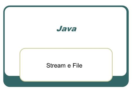 Java Stream e File.