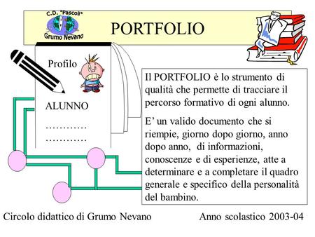 PORTFOLIO Grumo Nevano C.D. Pascoli Profilo