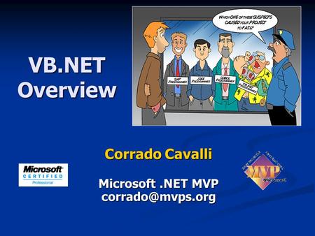 Corrado Cavalli Microsoft .NET MVP
