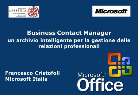 Francesco Cristofoli Microsoft Italia