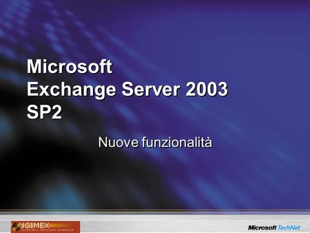 Microsoft Exchange Server 2003 SP2