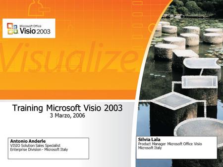 Training Microsoft Visio Marzo, 2006