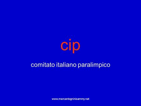 comitato italiano paralimpico