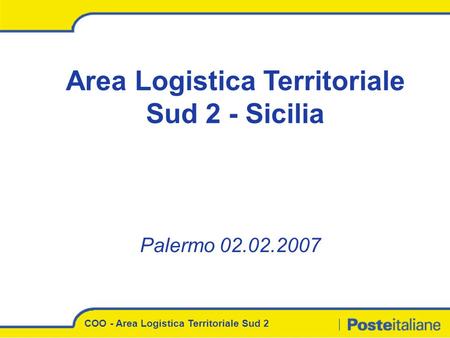 Area Logistica Territoriale Sud 2 - Sicilia