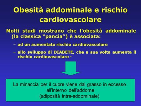 Obesità addominale e rischio cardiovascolare