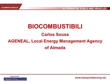 SOMMARIO Definizione di Biocombustibile Tipi di Biocombustibili