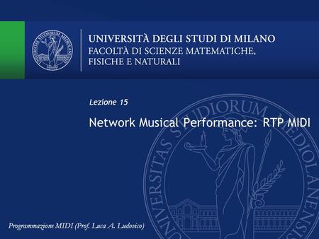 Network Musical Performance: RTP MIDI