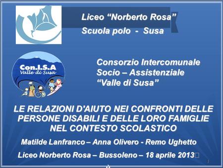 Consorzio Intercomunale Socio – Assistenziale “Valle di Susa”