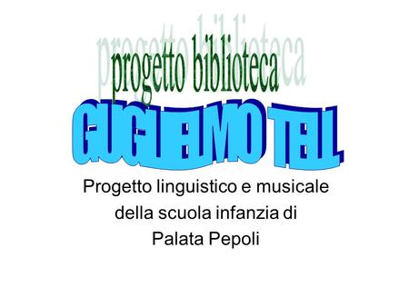 Progetto linguistico e musicale della scuola infanzia di Palata Pepoli