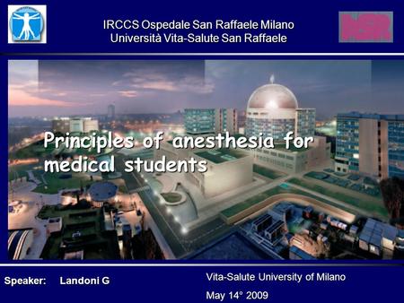 Principles of anesthesia for medical students