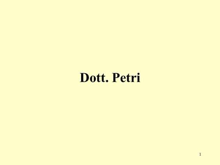 Dott. Petri.