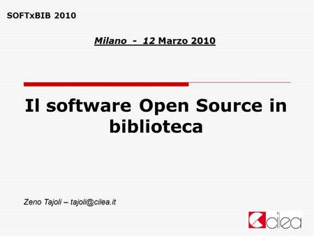 Il software Open Source in biblioteca