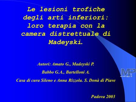 Autori: Amato G., Madeyski P. Babbo G.A., Bartelloni A.