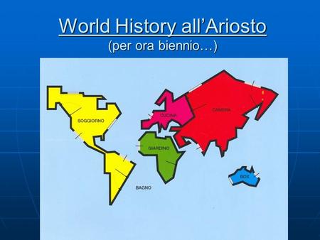 World History all’Ariosto (per ora biennio…)