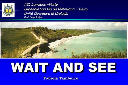 WAIT AND SEE ASL Lanciano –Vasto