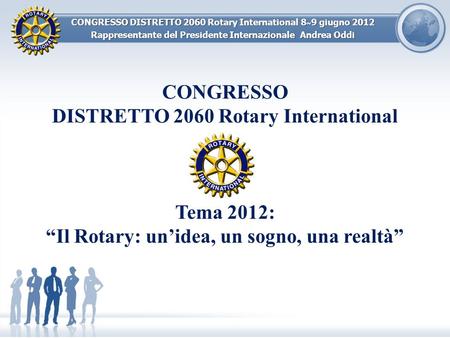 DISTRETTO 2060 Rotary International