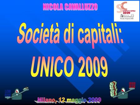 12 maggio 2009Nicola Cavalluzzo2 Le disposizioni Le influenze della Finanziaria 2008 Le influenze della Finanziaria 2008 Manovra destate 2008 Manovra.