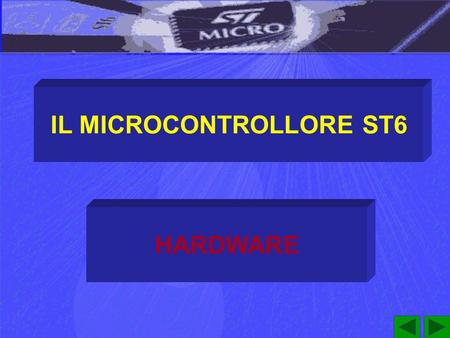 IL MICROCONTROLLORE ST6